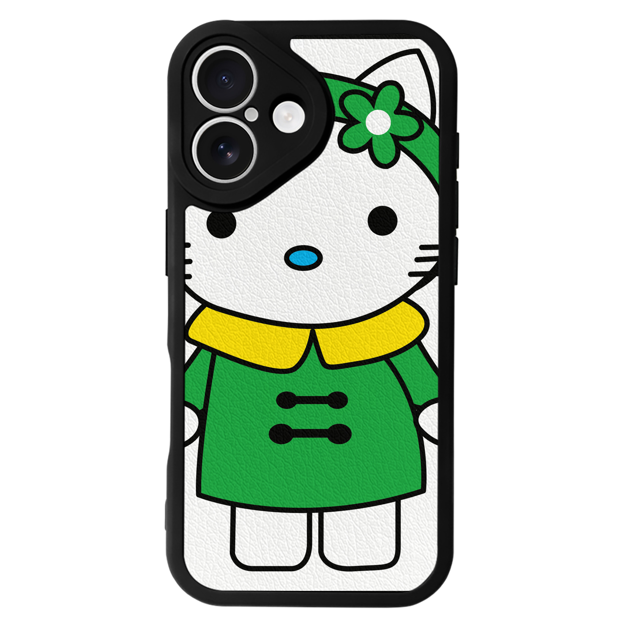 （画像用） Hello Kitty ハローキティ 【iPhone 16シリーズ対応】シリコンスマホケース（レザー調） 材質：シリコン